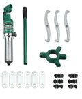 Industrial Grade Hydraulic Gear Puller And Bearing Separator with assorted attachments and components for effective use.