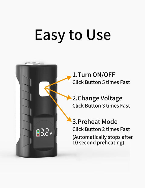 Dope Cordless Mini Solder Pen With Rechargeable Battery And Removable Threaded Tip, USB C Charging, adjustable controls and LED display.