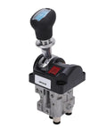 Heavy Duty Dump Truck Proportional Control Valve And PTO Switch Kit with four holes, four working positions, aluminum and plastic.
