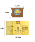 Top Shelf Disposable Vacuum Bags For Shop Vac Wet Dry Cleaners High Efficiency Dust Traps Heavy Duty Filter Sacks dimensions and design.