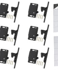Heavy Duty RV Drawer Latches And Cabinet Catches 6 Pack, 10 Pull Force Replacement with screws and adhesive strips