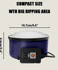 Heavy Duty Electric Hot Glue Pot With One Pound Pellets And Precise Temperature Control, compact size with big dipping area.