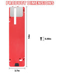 Zero Clearance Table Saw Insert Plate With Adjustable Height For A Flush Surface And Tight Cuts No Gap Dado Throat Plate Upgrade Fits TS630700 Table Saws No Fuss Install Hardware Included For Quick Precision Machining dimensions 14x3.7 inches.