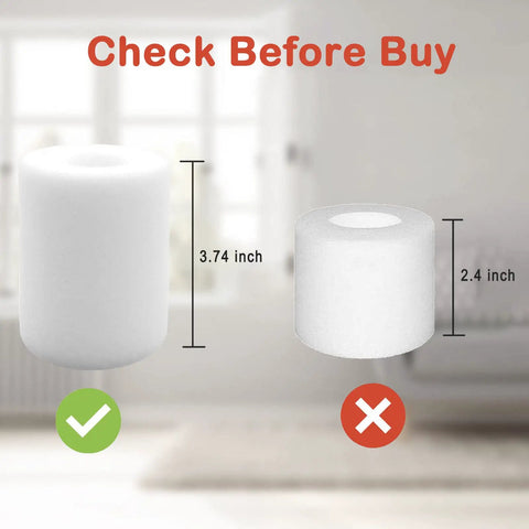 Correct vs incorrect filter size for Robot Vacuum Accessories Kit With 1 Main Brush 3 Filters 6 Side Brushes 1 Pre Filter For Shark IQ models