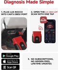 AI Powered OBD2 Scanner Bluetooth For iOS And Android, Real Time Data And Freeze Frame Insights, Check Engine Codes And Clear Them