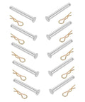Heavy Duty 10 Pack Scaffolding Couplings With Clips And Fixed Inserts Welding Fixing Pegs Galvanized And Rust Resistant Quick Assembly