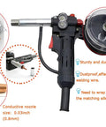 Aluminum Spool Gun For Spoolmate 100 Series Miller Millermatic Compatible Welding Torch Kit with 10 contact tips and 9.8 ft cable