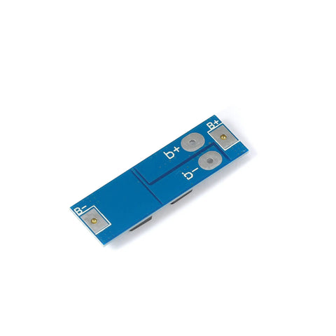 Hardcore Five Pack 1S Bms Battery Protection Board For 3.2V Lifepo4 Cells, blue circuit board with connections.