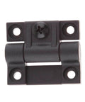 Black four-hole mount hinge, front view, Bearing Hinge Ball Bearing Door Hinges Black Adjustable Torque Position Control Hinges