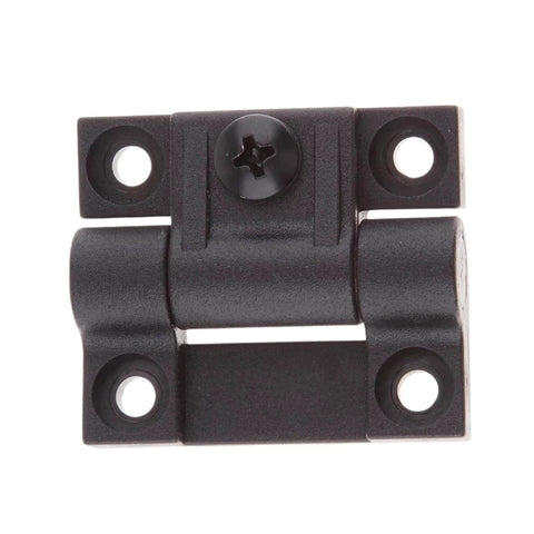 Black Adjustable Torque Door Hinges 4 Hole Sliding Bearing Hardware For Quiet Smooth Operation Position Control Heavy Duty Durable Door Hardware For Indoor And Outdoor Use, front view