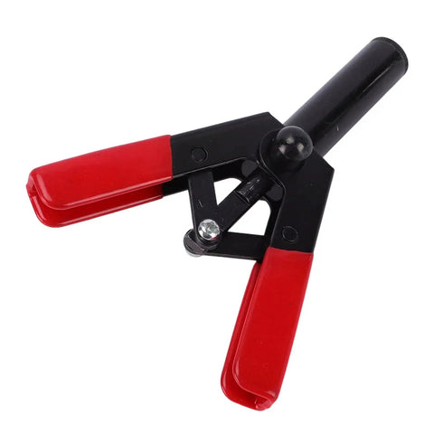 Ditch the boring tools and grab this Sick KIMISS Rivet Gun Set For Tough Auto Repairs And Home Projects With Ergonomic Hand Hold And Quick Action Design To Get Your Car Or Gear Fix Fast Without Any Hassle. red and black steel rivet gun with ergonomic handles