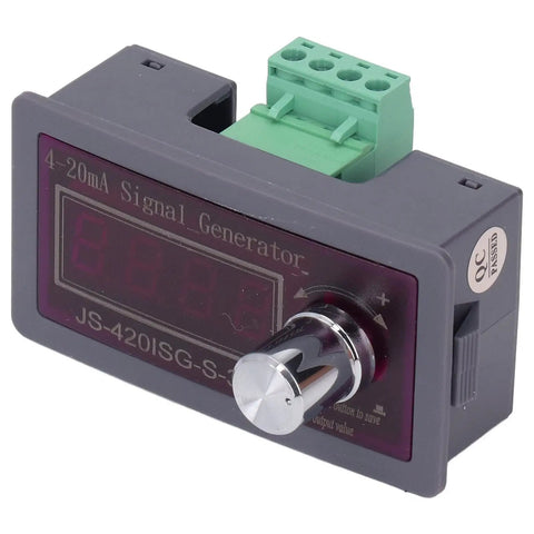 DC0-10V 4-20mA Generator Module With Dual LED Display And Precise Ampere And Voltage Readout, Back Calibration Pots For Coarse And Fine Tuning