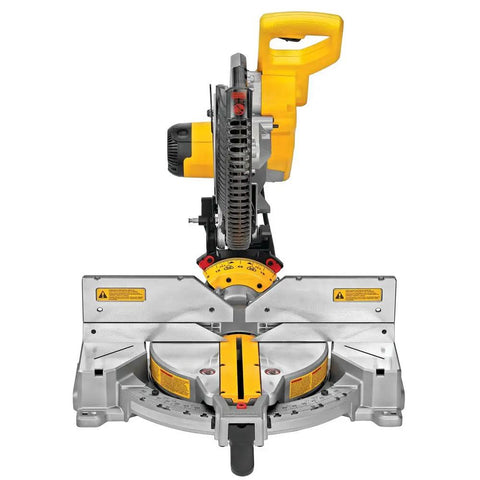Miter Saw With Double Bevel And Compound 12 Inch Blade 15 Amp Power For Real Worksite Tough Precision Cuts Crown Molding And Base Moldings Tall Sliding Fences Support Six And Five Eighths Inch Crown And Six And Half Inch Base DWS716