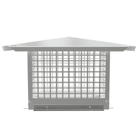 Heavy Duty 8X13 Inch Chimney Cap, Badass 304 Stainless Steel Spark Arrestor For Fireplace with mesh cover view.