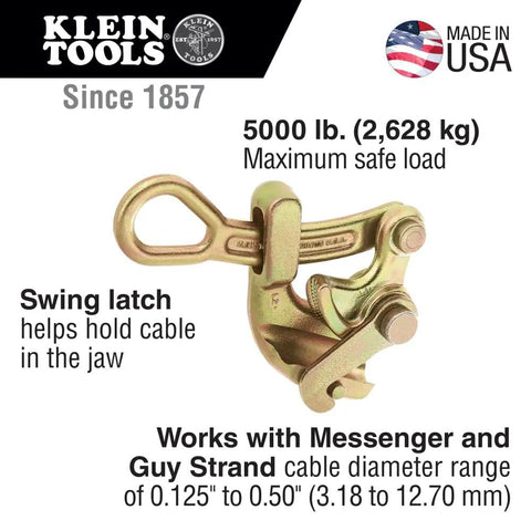 Havens Grip Wire Pulling Tool With Swing Latch For Light Yet Strong Pulls Grips 0.125 to 0.500 Inch Conductors 5000 lb Capacity