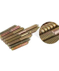50 Pcs M6 Hanger Bolt Wood To Metal Dowels Double Ended Furniture Fixing Self Tapping Screws M6x60, close-up of threaded detail