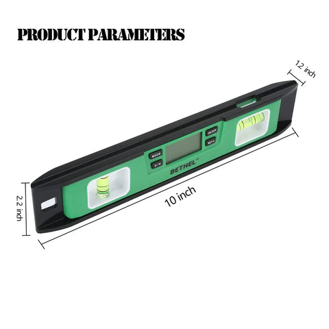 Premium 10 Inch Digital Torpedo Level Featuring Powerful Magnetic Base And Accurate Electronic Inclinometer For Dead On Angle Readings And Legit Layout Work On Every Single Project