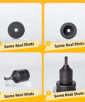 Close-up views of Heavy Duty Square Punch Die For CH70 Hydraulic Press 13.5x13.5mm with steel body for metalwork precision