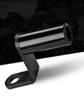 Beefy Aluminum Motorcycle Conversion Bracket With Rearview Mirror Extension Rod Mount Universal Fit For Most Cars Black