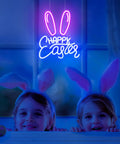 Easter Bunny Ears Neon Sign LED Light USB Powered Wall Decor For Living Room Bedroom Office Party Spring Decor