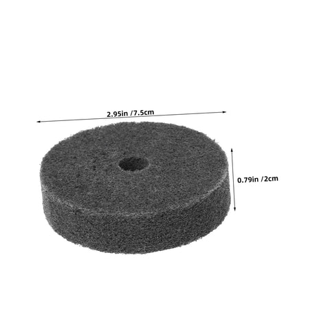 Versatile 6pcs Nylon Buffing Wheel Set With 10mm Hole For Grinding And Polishing Metal Hardware Furniture Auto Parts Stone Marble Tools Ready To Shine, 2.95in diameter buffing wheel.