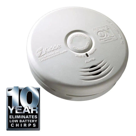 Worry Free Kitchen Photoelectric Smoke And Carbon Monoxide Alarm With 10 Year Sealed Battery End Of Life Warning Easy Bracket Activation