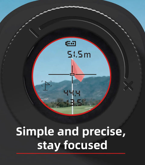 Ace Your Round With This Straight Fire Golf Rangefinder Featuring Slope Readouts 1000 Yard Distance Magnetic Pouch 6X Magnification And Flag Lock Vibration So You Can Crush Every Shot On The Links