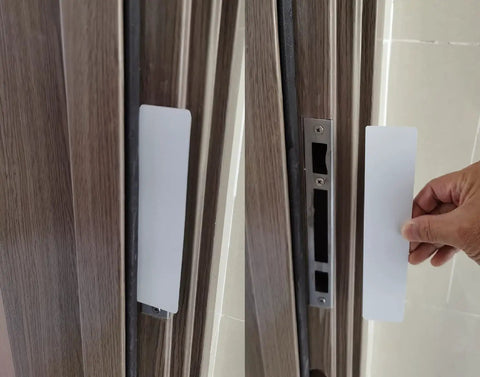 Magnetic Door Lock Strips For Quick Lockdown No Fuss Flexible Frames And High Density Magnetic Security For School And Office Doors Easy Emergency Lock Solution You Can Count On installed on door