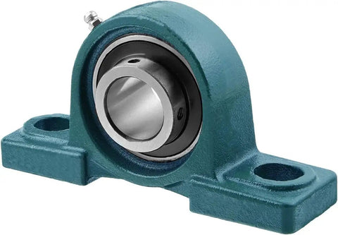 1 Inch Self Aligning Pillow Block Bearing with Cast Iron Housing Pack of 2 Built for Tough Jobs Mounted Ball Bearing Insert Alloy Steel 52100