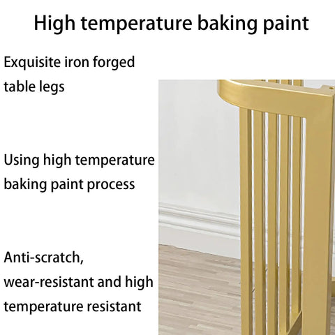 Tough As Nails Heavy Duty Table Legs With Adjustable Leveling Feet For Office Desks And Workbenches Up to 551 Pound CapacitySmooth Baked Coating Gold iron table leg with high temperature baked finish.