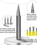 Engraving CNC Wood Carving Router Bits 1 Quarter Inch Shank 15 Degree 20 Degree 60 Degree 90 Degree V Bit With 2 Flutes Straight Tungsten Steel
