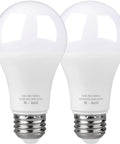 LED Light Bulbs For Garage Door Opener 5000K White 9W E26 Base Two Pack Fits Most Garage Door Openers