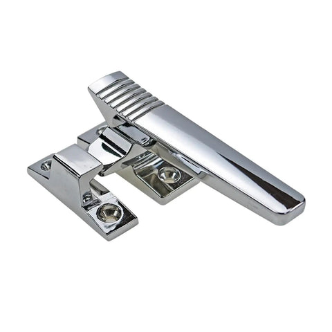 Chrome door handle lock for kitchen cabinets and steamers left side mount rugged pro grade cabinet hardware upgrade