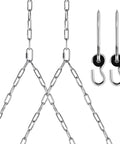 7.75 Foot Heavy Duty Porch Swing Chain Kit With 304 Stainless Steel Construction And Zinc Plated Hanging Set For Patio Swings Benches Playgrounds And Porches 800 Lb Capacity 2 Pack