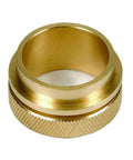 Screw On Template Guide Bush With Secure Threaded Mount For Precision Router Work 1 3/16 Inch Size, solid brass construction.