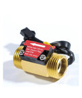 Brass Hall Flow Sensor Water Flowmeter With Pulse Output for 1/2, 3/4, 1 Inch NPT fittings, features non obstructive magnetic sensor.