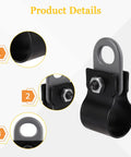 Badass Weed Eater Shoulder Strap Clamp Bracket Compatible With 26Mm And 28Mm Tubes, featuring sturdy metal clamp and bolt.