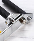 Close-up of Heavy Duty Gypsum Board Lifter Tool For Quick Ceramic Tile Transport with alloy handle and metal components.