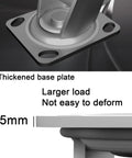 Heavy Duty Rubber Caster Wheels Built Tough For Furniture Trolleys And Diy Gear Smooth Rolling Air Filled Tires base plate detail showing thickness and durability.