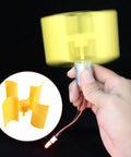 DIY Wind Turbine Generator Kit With 360 Degree Rotatable Blades And DC Motor For Science Education Teaching Tool shown in use.