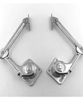 Two Pack Hydraulic Soft Close Cabinet Hinges For Overhead Lift Up Doors With Flap Stay, Durable Steel Construction