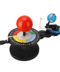 Solar System Model With Free Rotation Sun Earth Moon Orbits, Hands On Planetarium Astronomy Educational Toy For Kids, Four Season Plate Lunar Dial For Classroom Science Teaching, black plastic