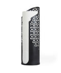 Hexacube Toilet Tissue Reserve Freestanding Metal Holder For 4 Jumbo Rolls No Assembly Matte Black Durable Steel Construction