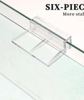 Heavy Duty Aquarium Lid Clips For Rimless Fish Tank Six Pack Glass Top Holders Cover Support Clamps Fitting 6mm Acrylic Tanks close-up view