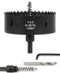 4 Inch Pro Grade Hole Saw Kit For Wood Metal Plastic And Drywall With Arbor Pilot Bit Replacement Bit And Hex Key