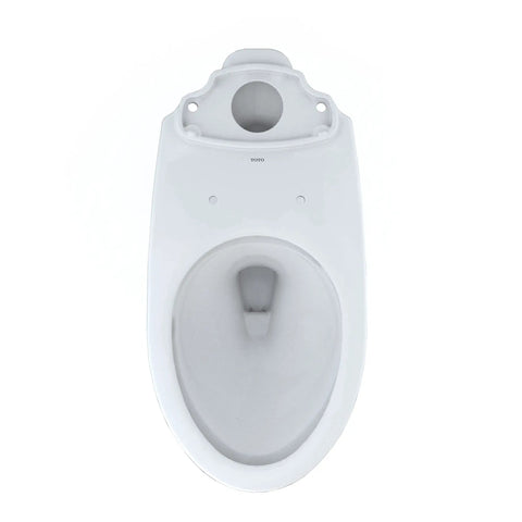 Elongated Toilet With Tornado Flush For Powerful, Less Frequent Cleanings, CEFIONTECT Ultra Smooth Glaze Prevents Sticking, top view