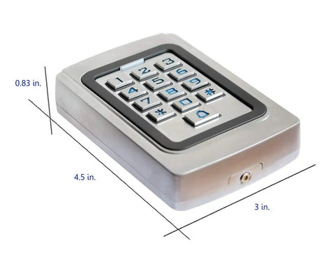 IP68 Waterproof Digital Wired Keypad In Tough Metal Case For Outdoor Gates And Garage Doors 12V Or 24V DC Power Universal Gate