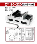 Heavy Duty CNC Machining Fixture And Flat Jaw Vise With Zero Point Quick Swap Tech Self Centering Design, size 15x15mm, made of metal, 10.8kg weight.