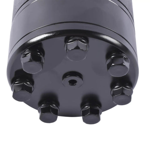 Replacement Hydraulic Motor For H Series Equipment - OE 101-1100-009, 1011100009, 101-1100 Compatible, High Torque And Smooth Rotation, Efficient Power Transmission For Machinery And Heavy Duty Vehicles, black end cap with mounting bolts