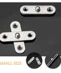 20 Pcs Hidden Door Hinges For Secret Doors, 360 Degree Rotatable, 201 Stainless Steel, small size, concealed mounting